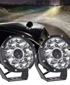 Luz Led Azulmotor de 9 Pulgadas Redonda Blanca para Offroad