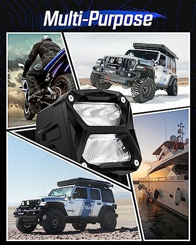 NOVSIGHT Luces LED para Todoterreno, Luces de Cubo LED de 4 - Imagen 7