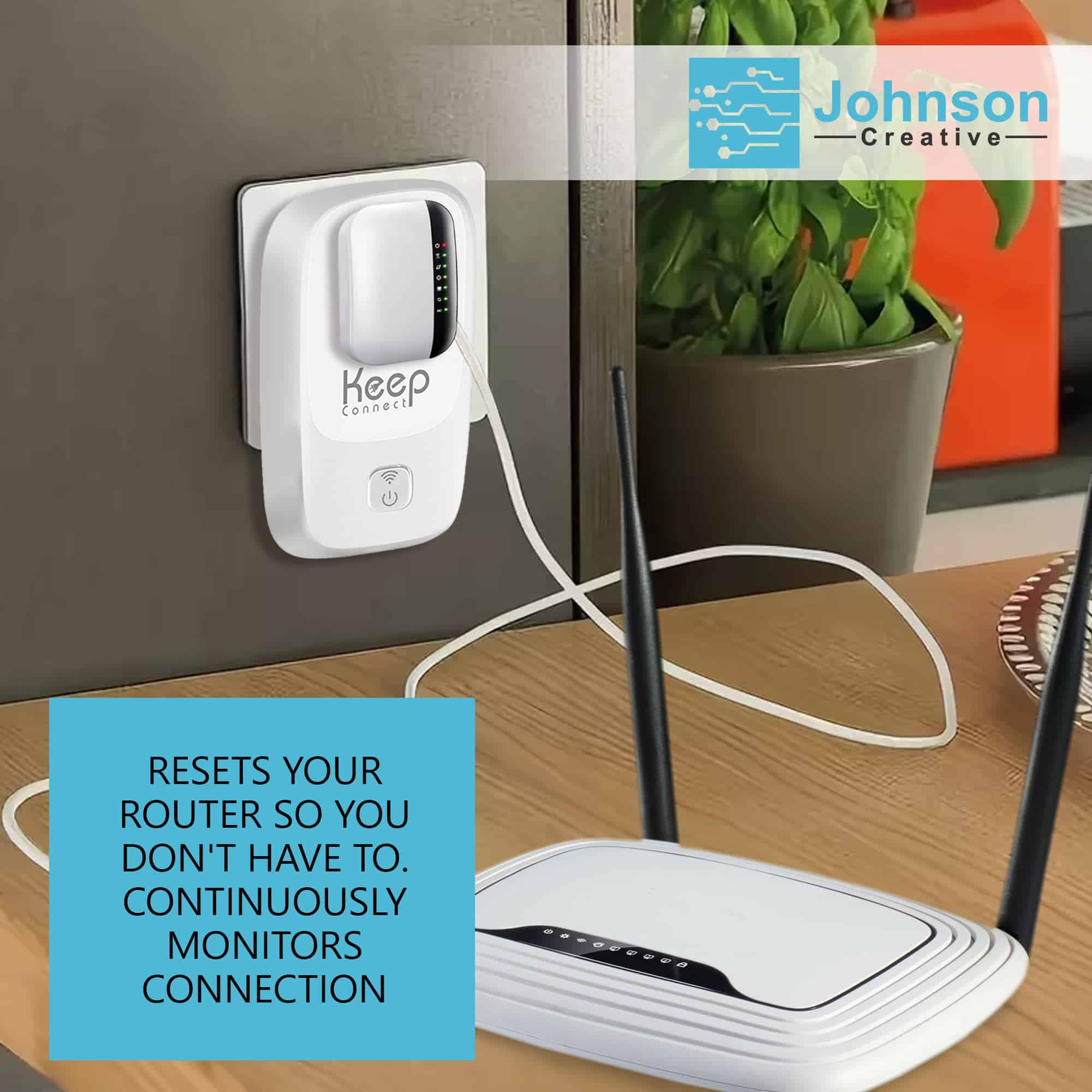 Dispositivo Restablecedor de Router Wi-Fi Keep Connect, - Imagen 3