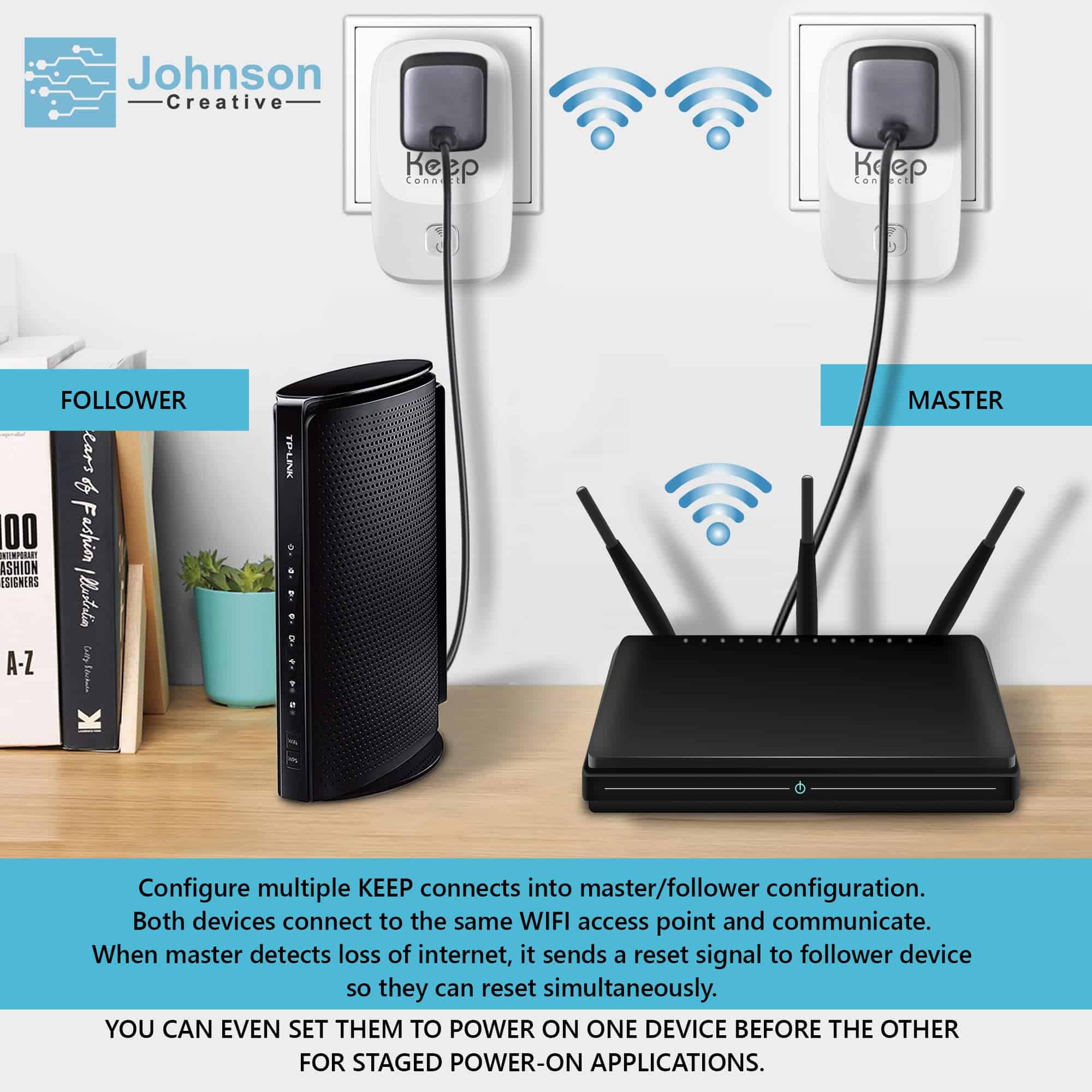 Dispositivo Restablecedor de Router Wi-Fi Keep Connect, - Imagen 7