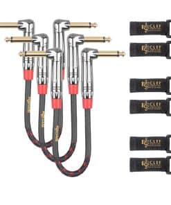 Kit de 3 Cables de Guitarra Clef Audio Labs, 6 pulgadas -