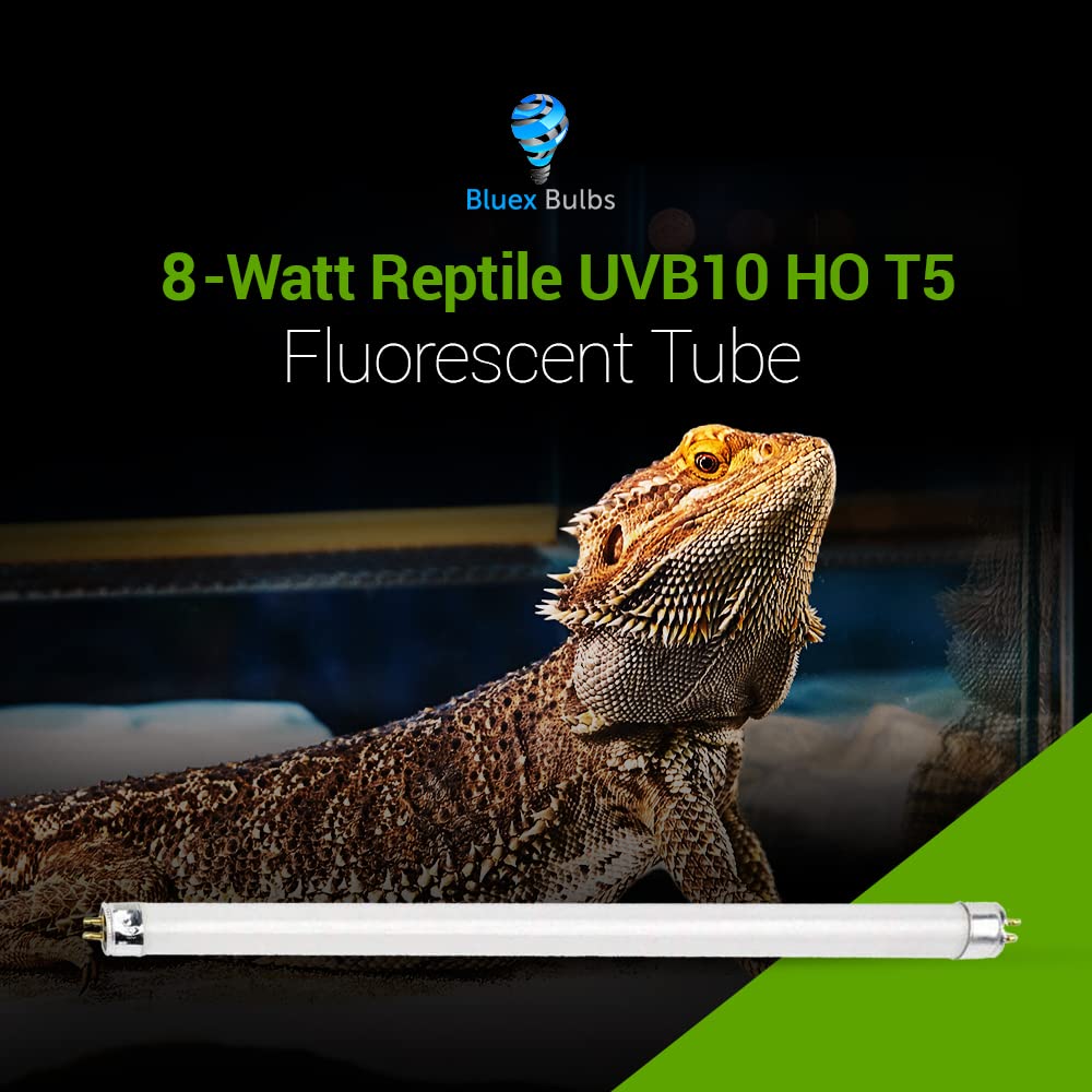 Paquete de 2 Luces para Reptiles de 8W T5 HO Desierto UVA - Imagen 7