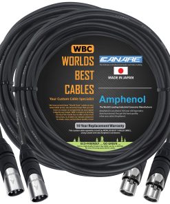2 Unidades - 20 Pies - Canare L-4E6S, Star Quad Cables de