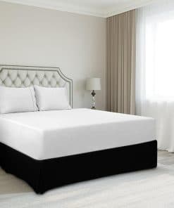 Faldón de Cama King Size Premium 800TC 100% -Negro