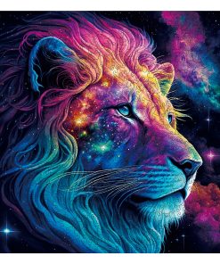 Rompecabezas de Madera Único Mys Aurora - León Estrellado,