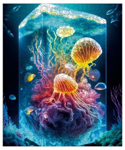 Rompecabezas de Madera Único Mys Aurora - Medusa Coral, 500