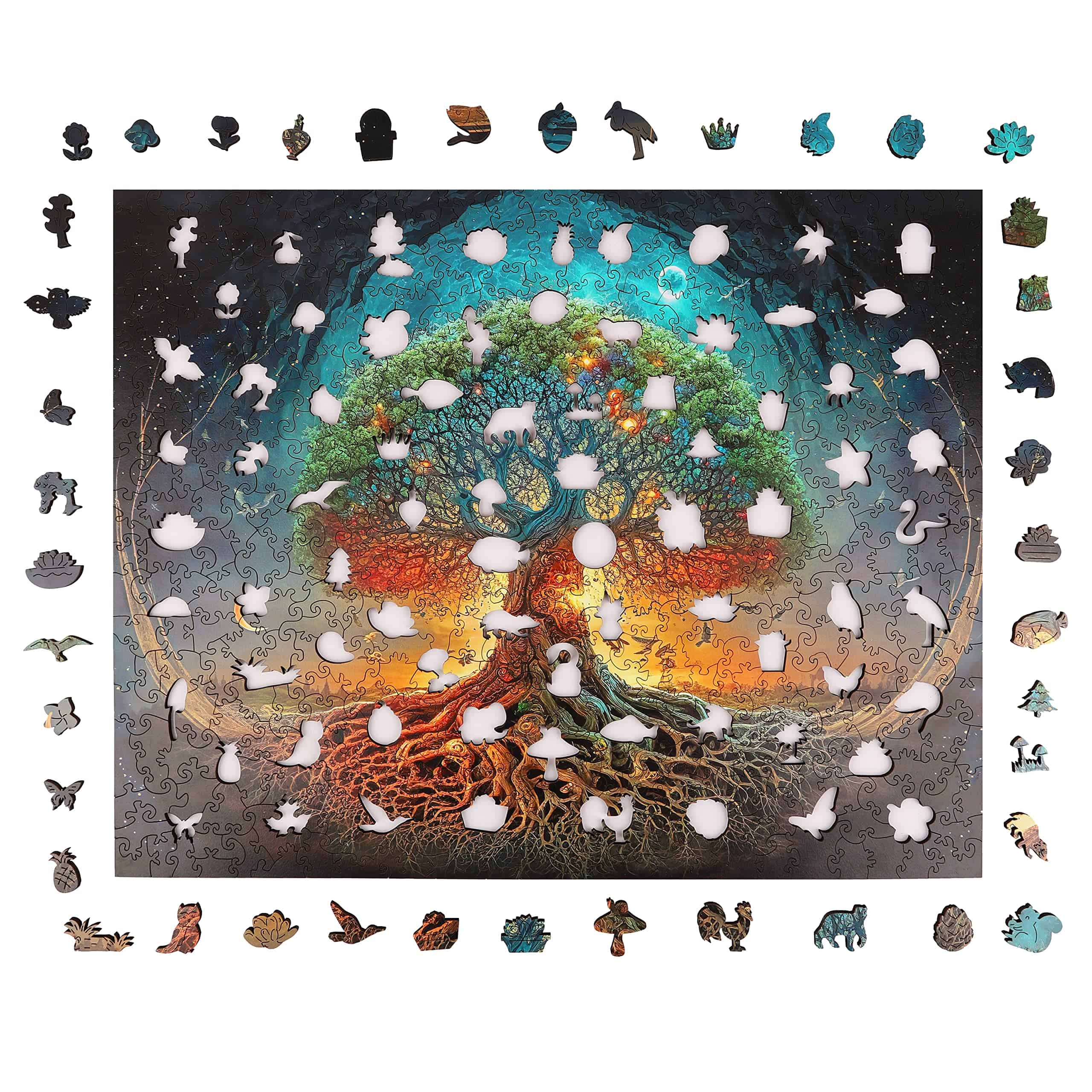 Rompecabezas de madera Mys Aurora para adultos Árbol de la - Imagen 3