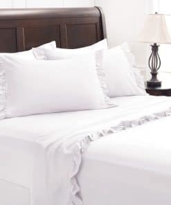 Juego de Sábanas de Volantes Chanasya Premium - Sábanas de