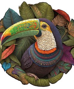 Rompecabezas de Madera Único Mys Aurora - Loro Mandala, 500