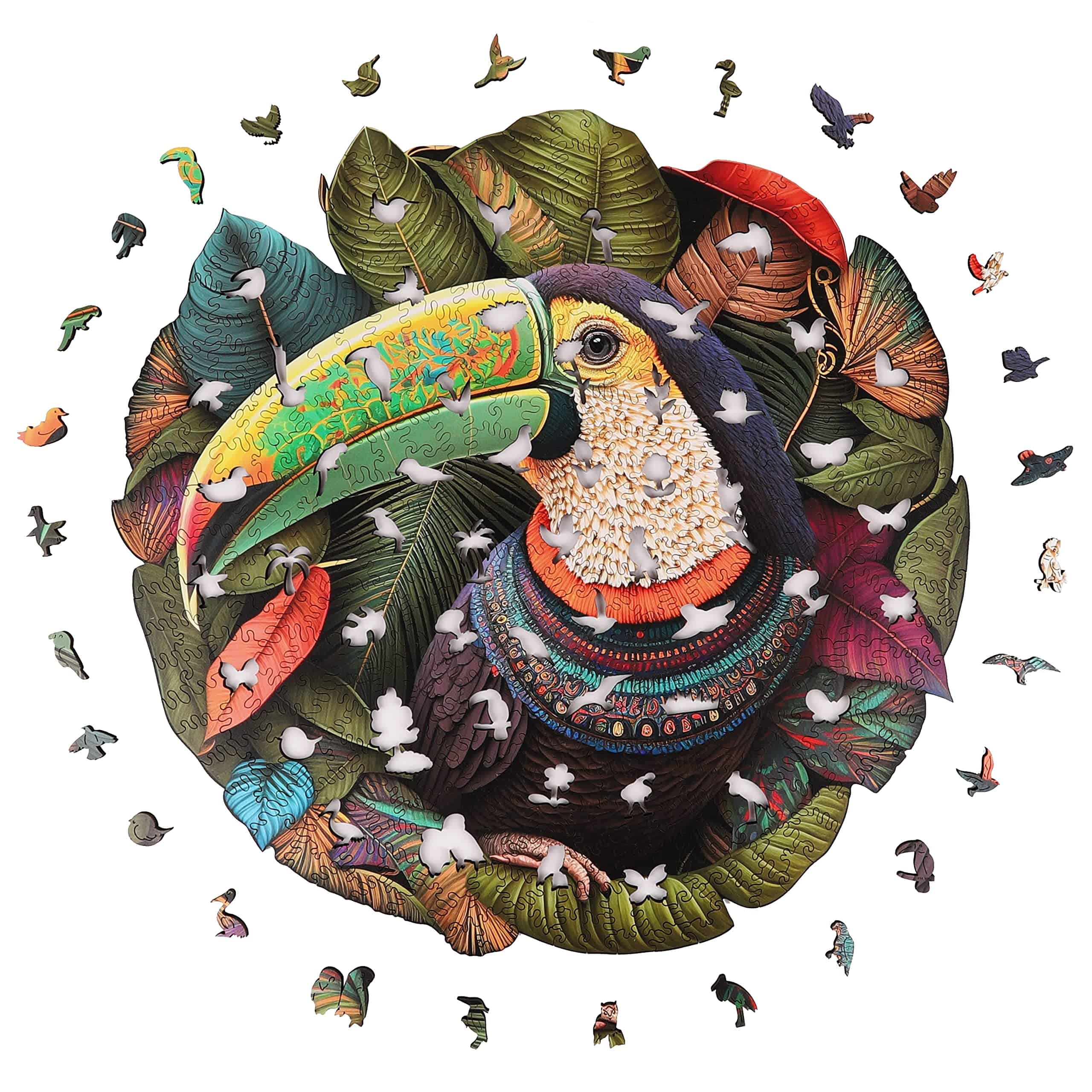 Rompecabezas de Madera Único Mys Aurora - Loro Mandala, 500 - Imagen 3