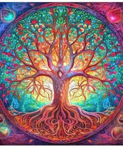 Rompecabezas de madera único Mys Aurora - Mandala Árbol de