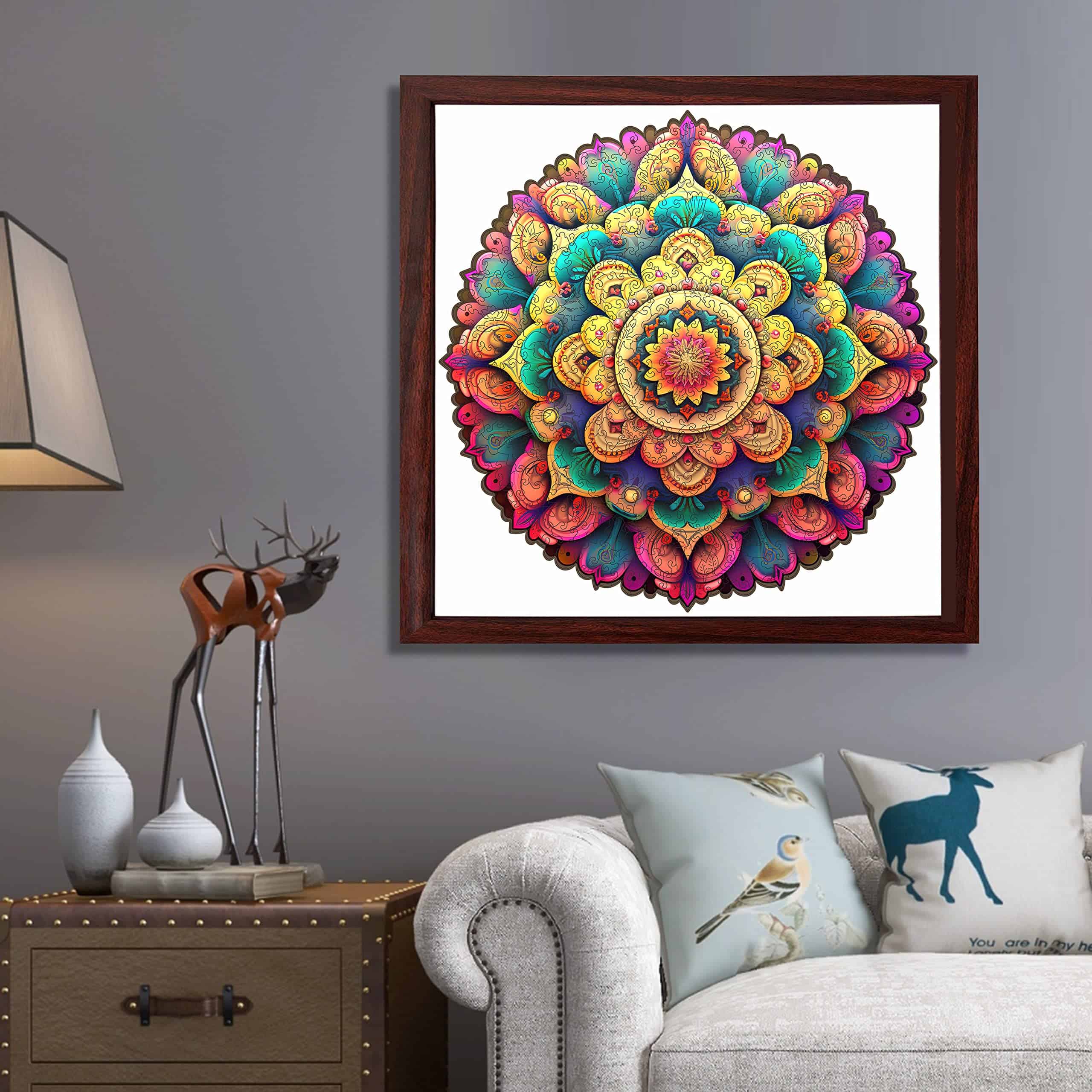 Rompecabezas de madera Mys Aurora - Mandala de Flores, 500 - Imagen 5