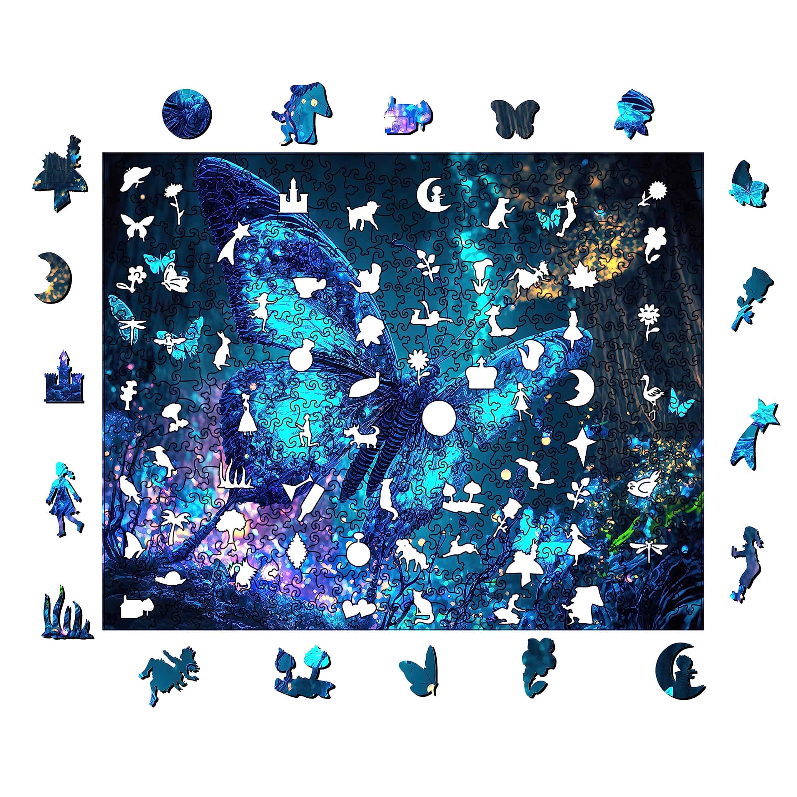 Rompecabezas de madera Mys Aurora, Rompecabezas de mariposa - Imagen 9