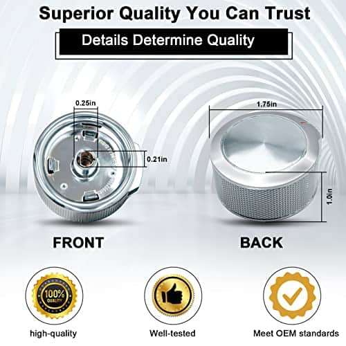 4 Paquetes de Perillas de Rango W11156487 W10823529, - Imagen 3