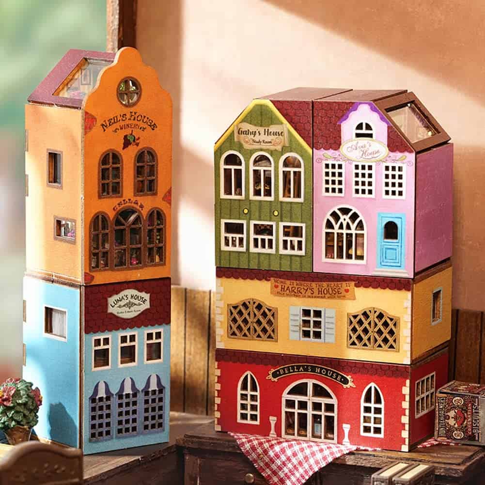 TOPBSFARNY 6PCS Kit de Casa de Muñecas DIY Creativo - Imagen 5
