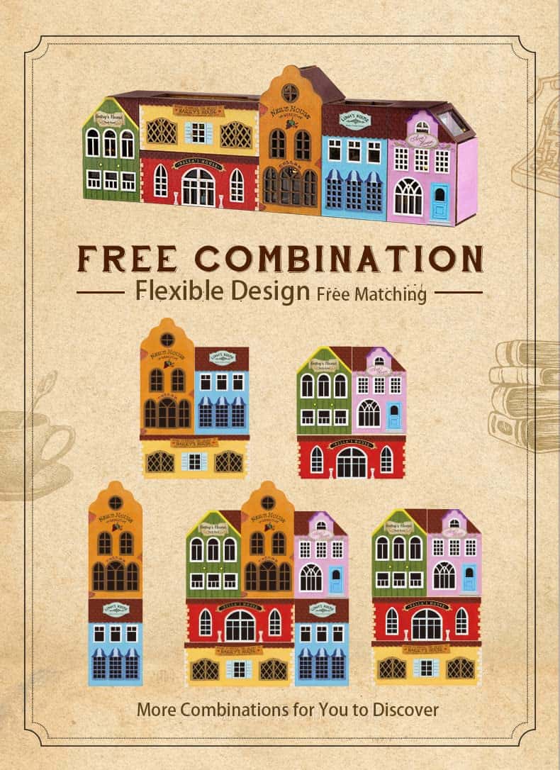 TOPBSFARNY 6PCS Kit de Casa de Muñecas DIY Creativo - Imagen 8