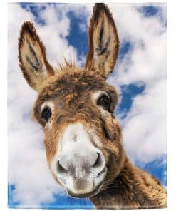 Manta de Burro HommomH 50"x60" Animal Selfie Suave y Cálida