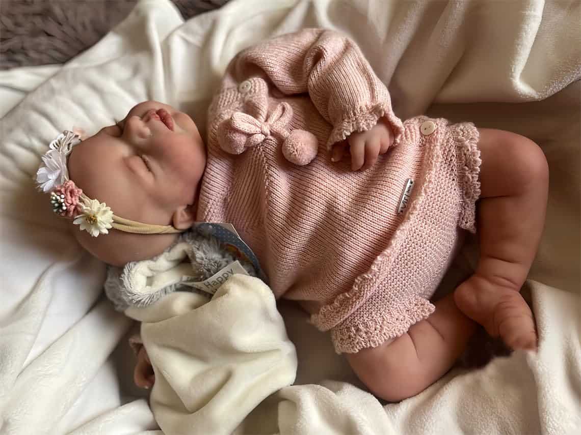 Muñeca Bebé Realista Reborn Niña de 19 Pulgadas Cuerpo - Imagen 6