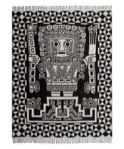 Manta de Lana de Alpaca Inspirada en la Cultura Inca