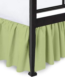 Peace Sleep Bedding - Falda de cama con volantes y esquinas