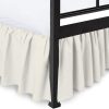 Ruffled Bed Skirt with Split Corners, Marfil, Queen 12 Inch
