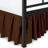 Peace Sleep Bedding - Falda de cama con -Chocolate