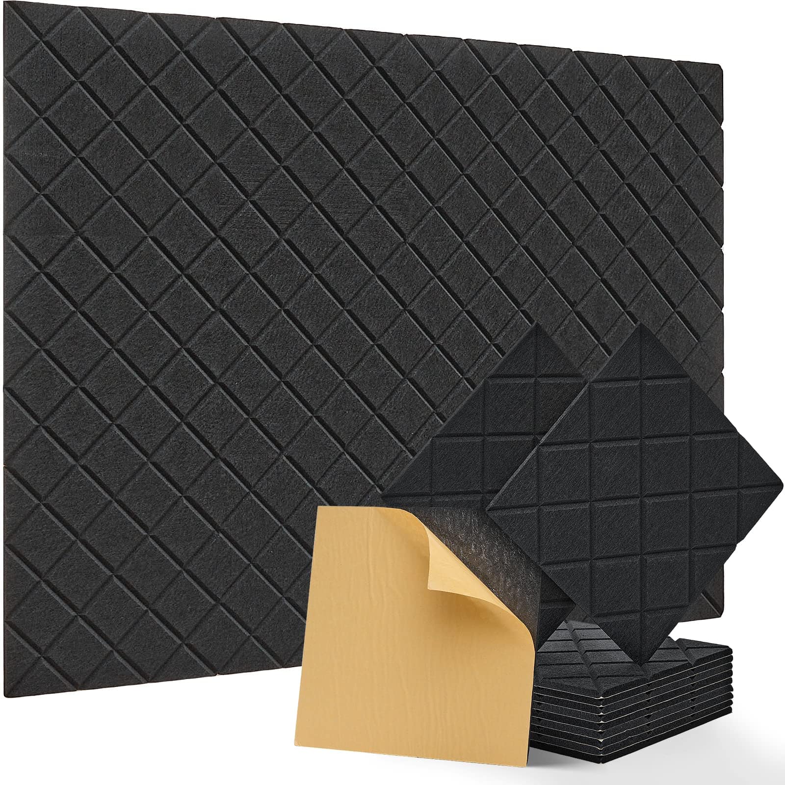 Paneles de Pared Insonorizantes, Kuchoow -Negro
