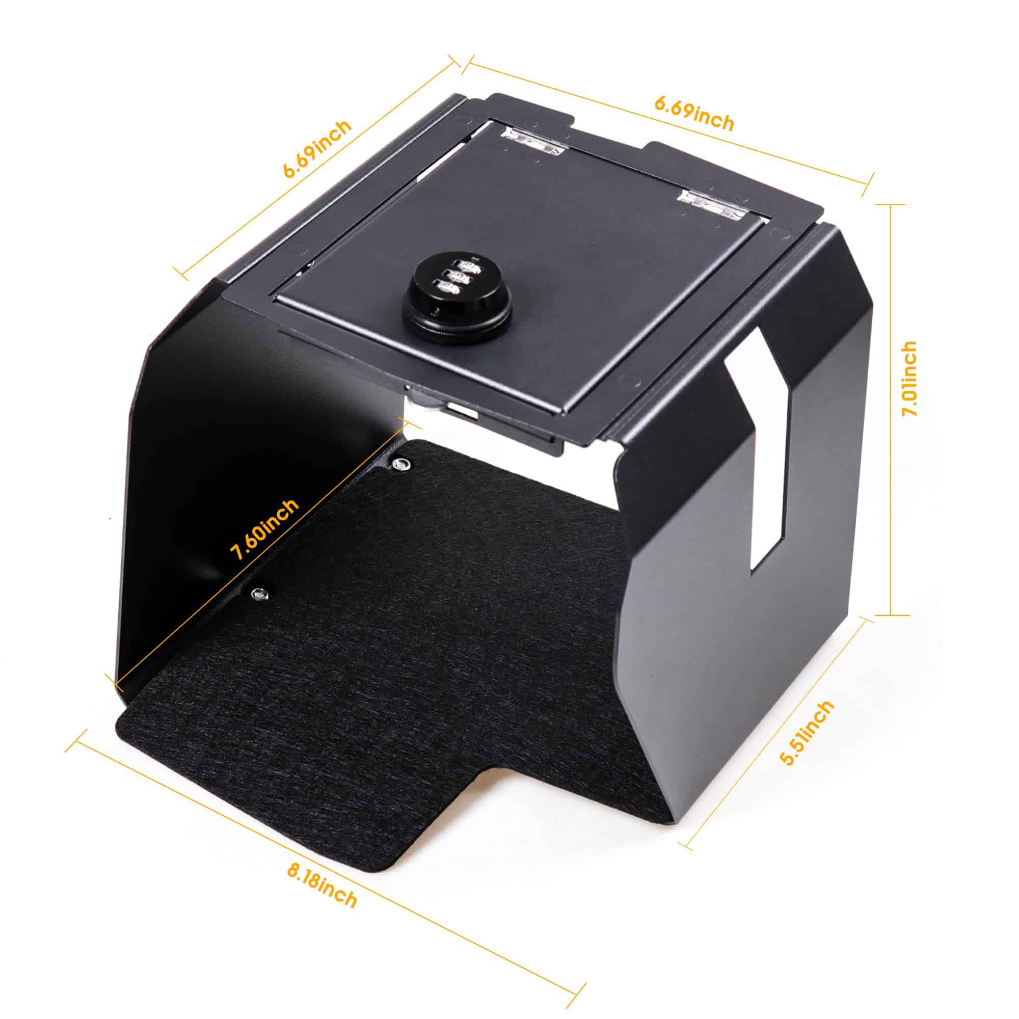 BESTAOO Caja de Seguridad para Consola Central Bloqueo de - Imagen 4