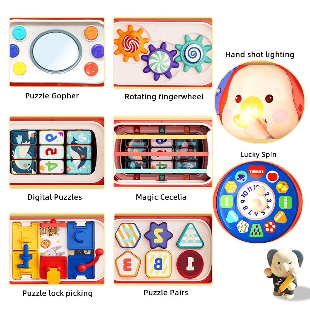 Cubo de Actividades Rajahntoys 10 en 1, Juguetes Montessori - Imagen 3