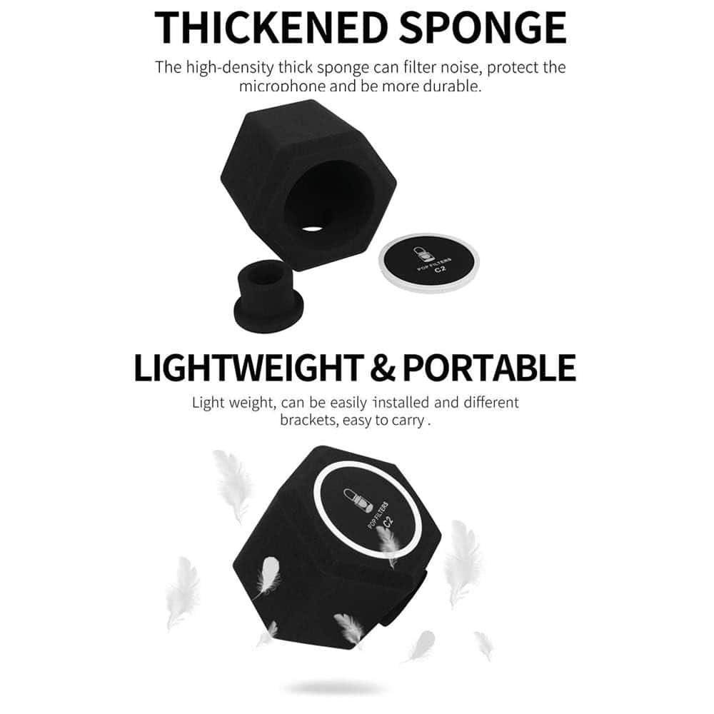 Escudo de Aislamiento de Micrófono Profesional - - Imagen 4