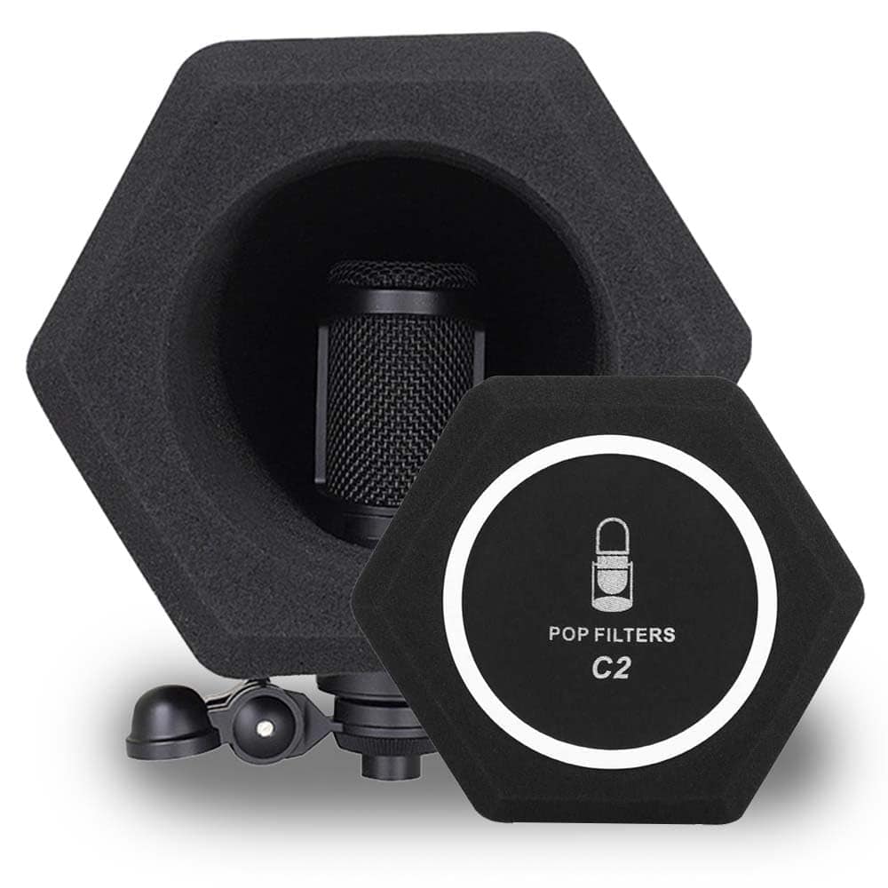 Escudo de Aislamiento de Micrófono Profesional -