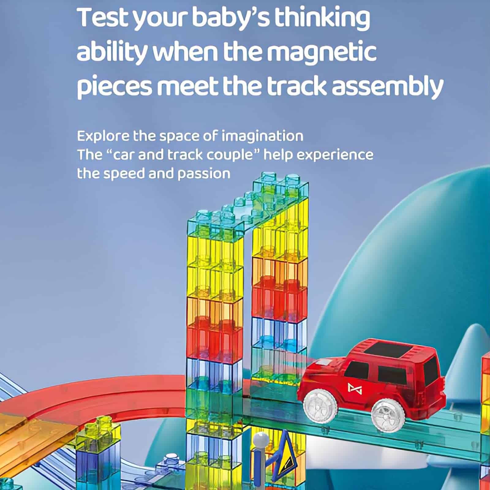 Juego de Construcción Educativo de Pista de Autos de - Imagen 6