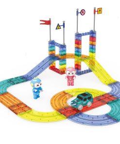 Juego de Construcción Educativo de Pista de Autos de