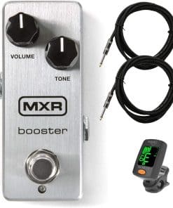 MXR M293 Booster Mini con 2 cables de instrumento y