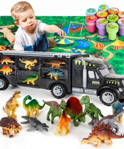 MOBIUS Toys Dinosaur Truck Carrier - Juego de Dinosaurios