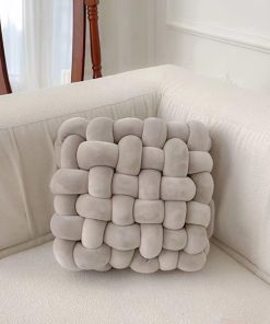 Almohada de nudo suave HYOATREA para decoración de cojines