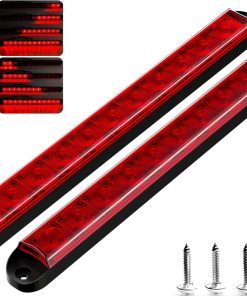 Barra de luces LED para remolque BJZ de 16'' rojo 12 LEDs