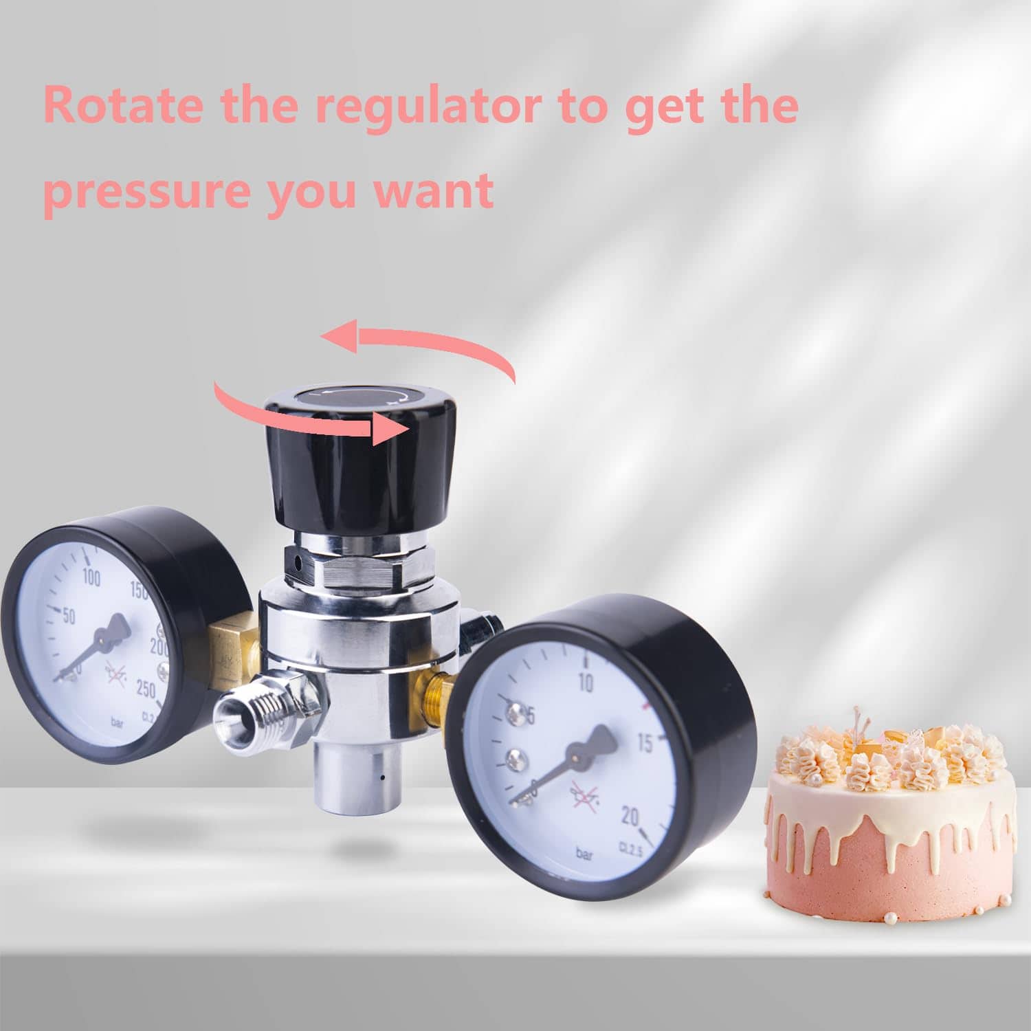 Regulador de Presión de N2O AmazWhip con Manómetro - Imagen 5