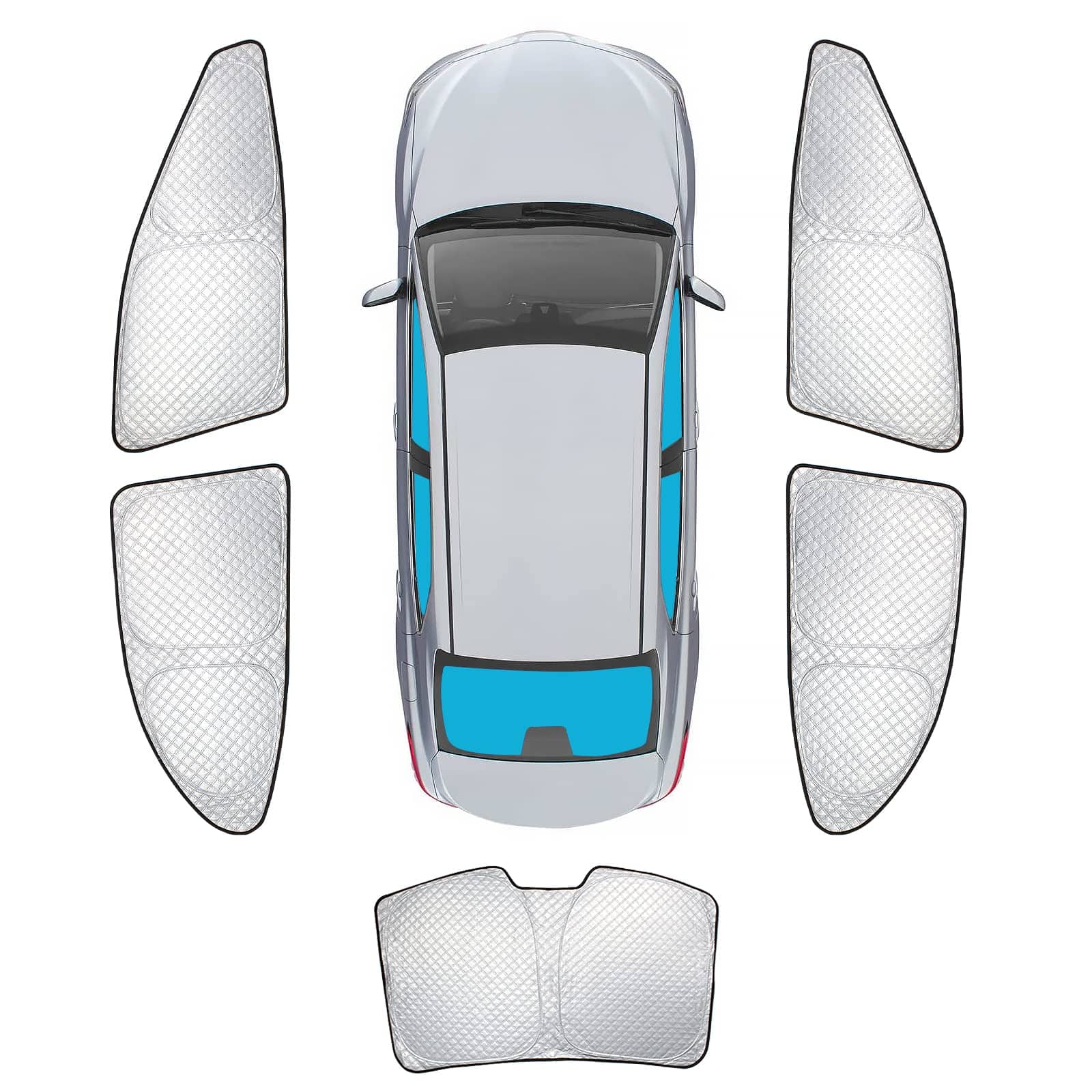 KMF 5 Pack Protector Solar para Ventana de Coche para