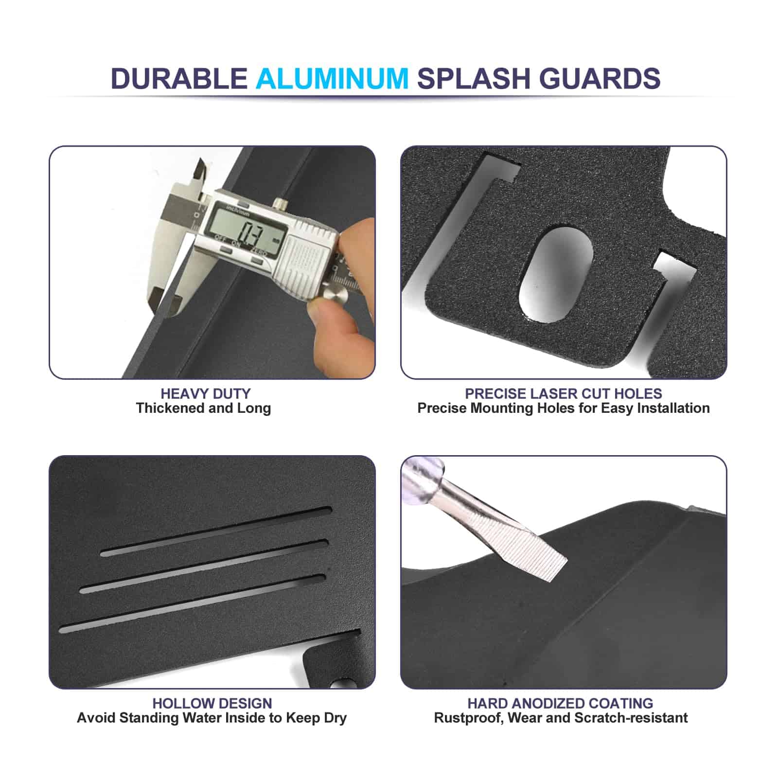 Guardabarros delanteros negros para Can Am Ryker, - Imagen 4