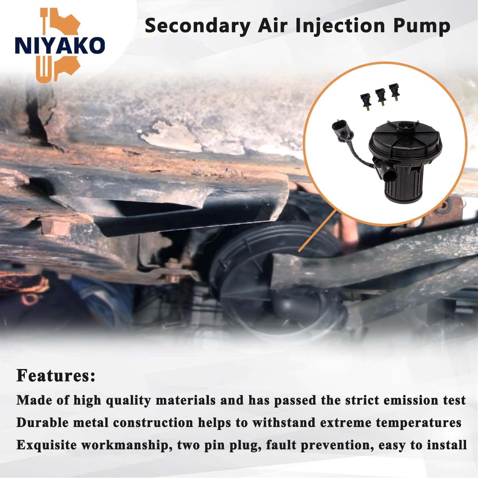 Bomba de Inyección de Aire Secundario de Repuesto Niyako # - Imagen 5