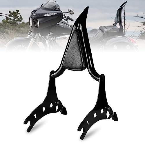 Sissy Bar Alto Negro para Chieftain, Respaldo Desmontable