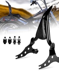Sissy Bar Negro Para Harley Fat Boy, Hutexico Desmontable