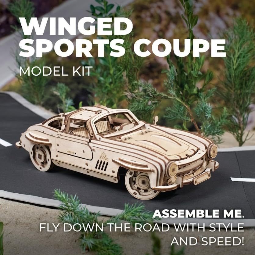 Kit de Coche de Modelo de Madera Ugears Winged Sports Coupe - Imagen 7