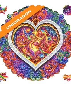 Rompecabezas de madera original UNIDRAGON Mandala Conscious