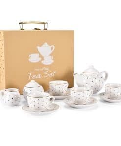 Jewelkeeper Deluxe Juego de Té de Porcelana para Jóvenes