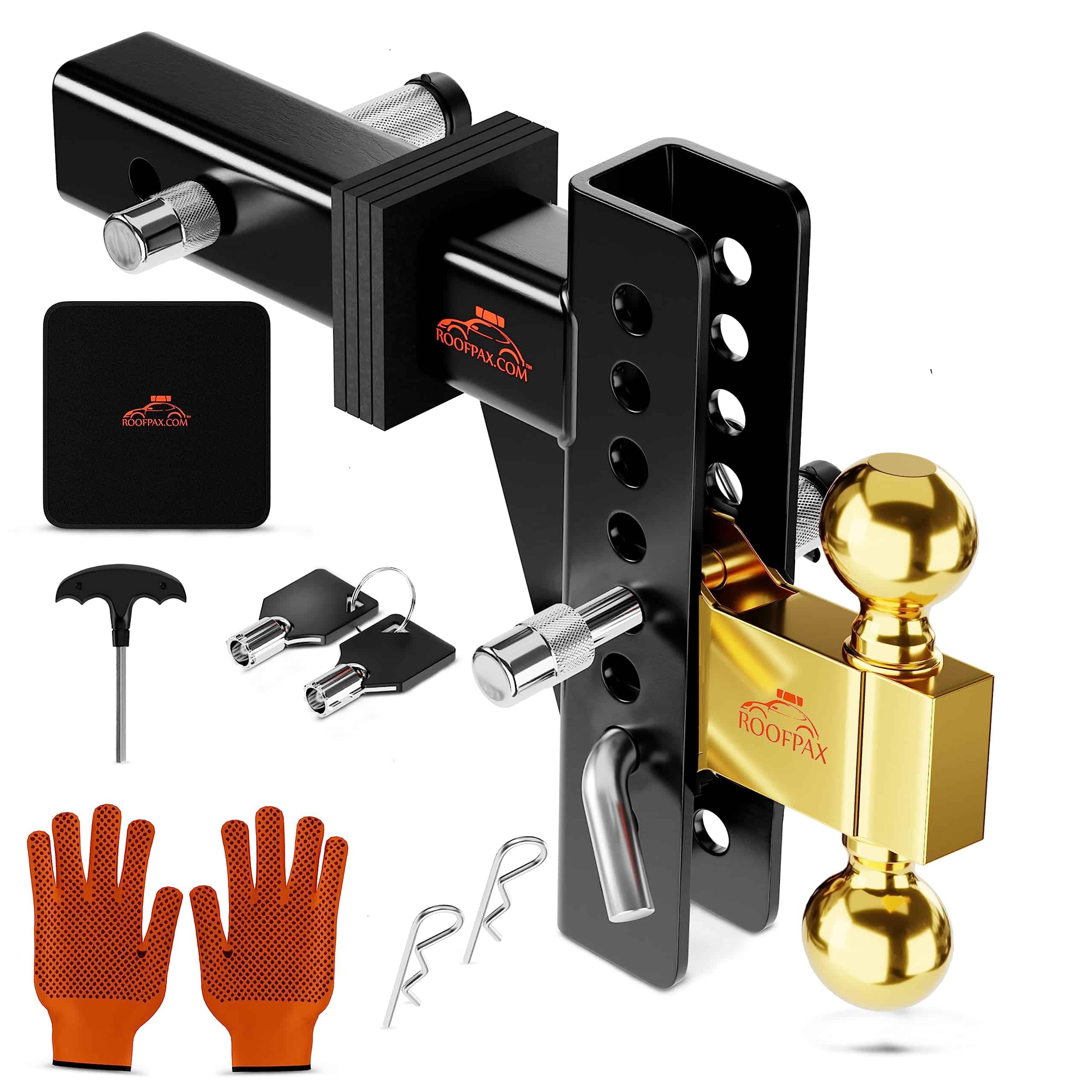 Enganche de Remolque Ajustable RoofPax -Dorado