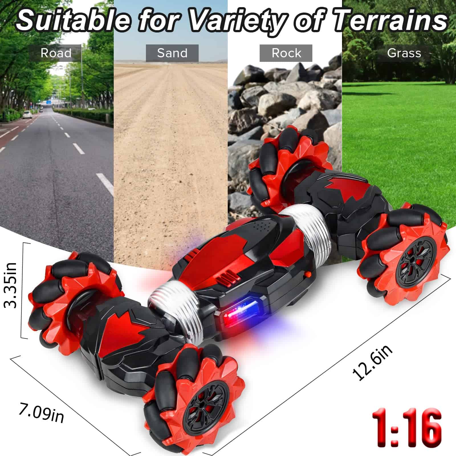 Coche de acrobacias RC con detección de gestos Kisportee - Imagen 8