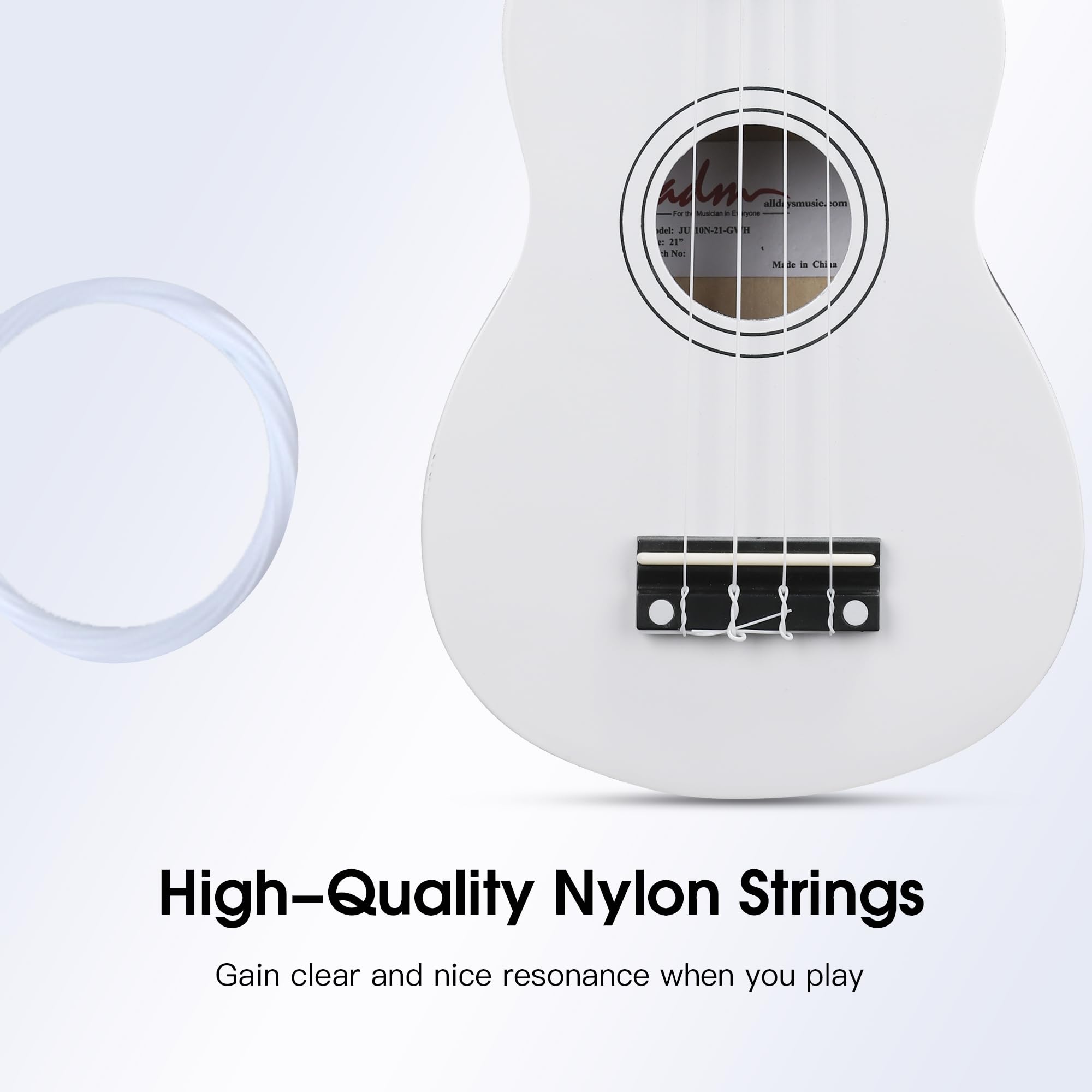 Ukulele Soprano ADM para Principiantes 21 Pulgadas Ukelele - Imagen 6