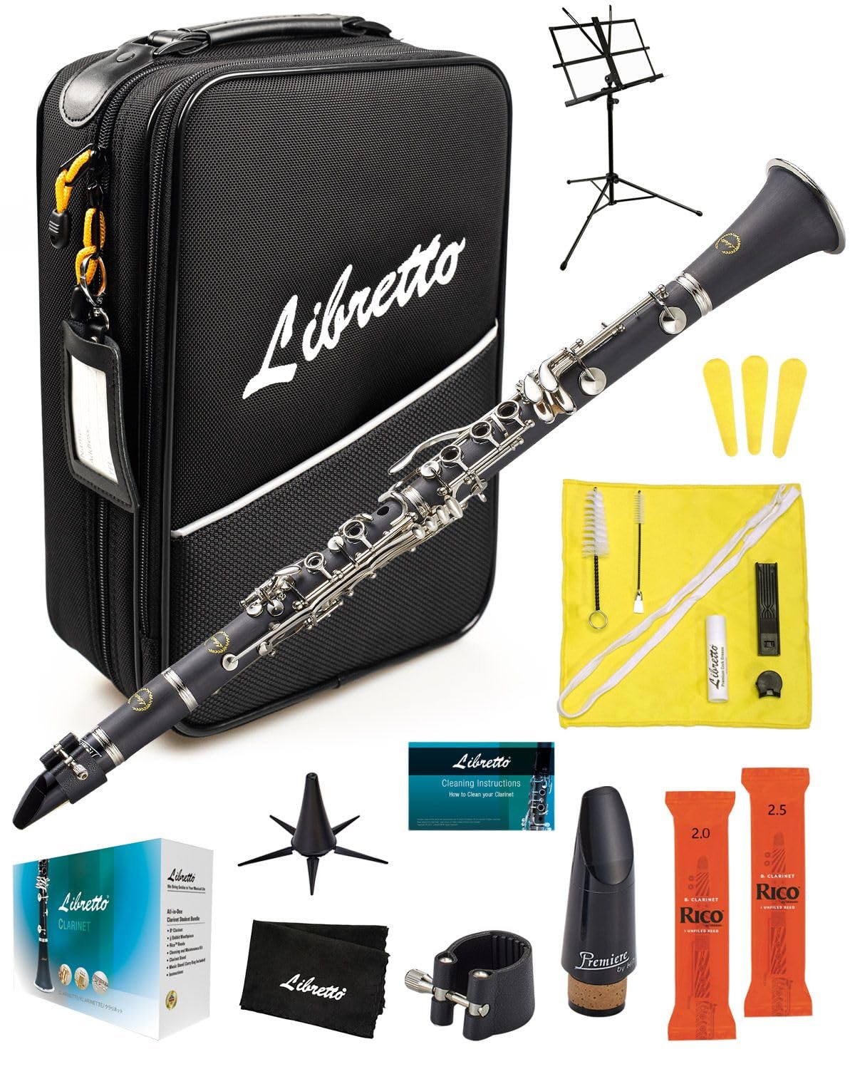 Set de Clarinete Bb Libretto para Principiantes e